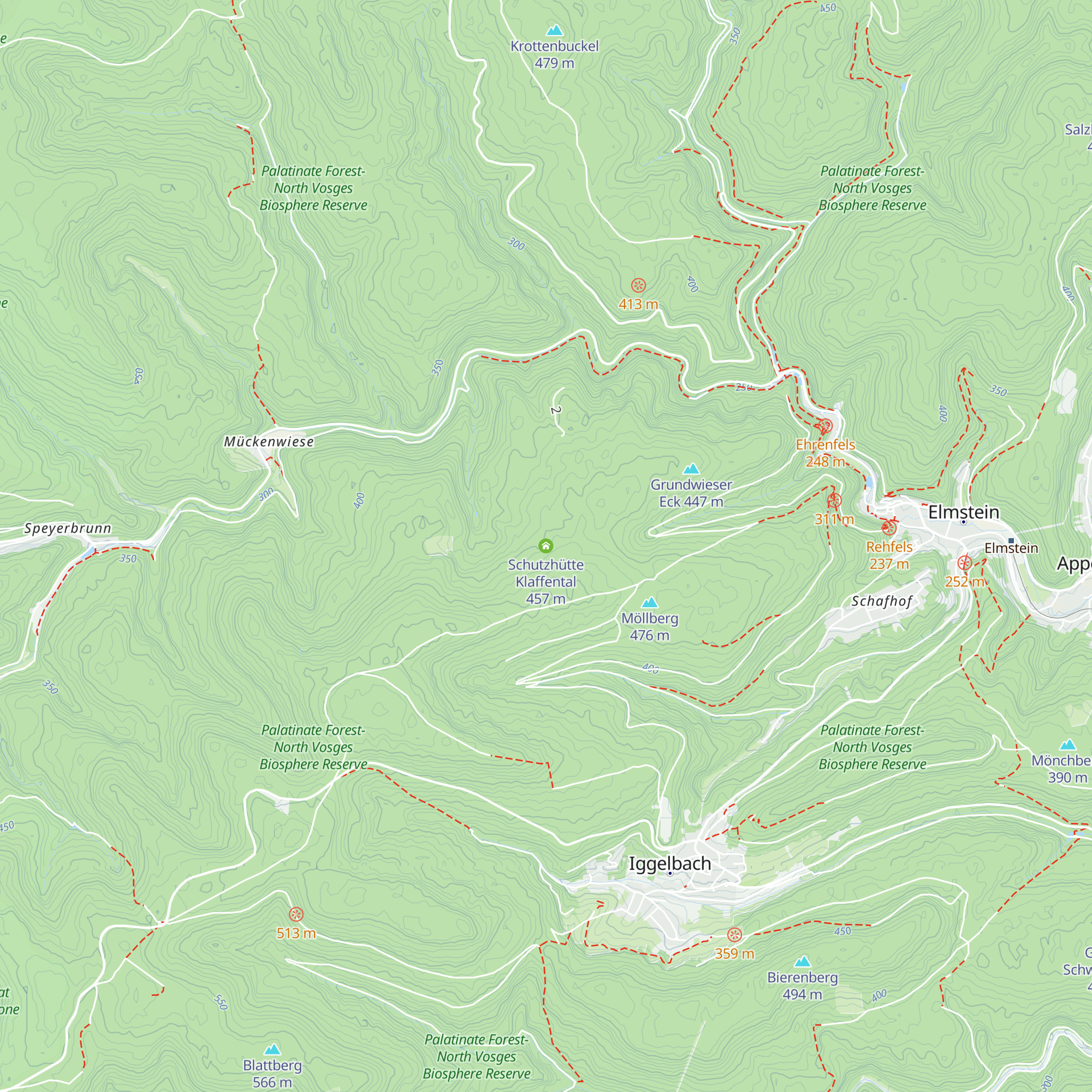 Schutzhütte Klaffental map