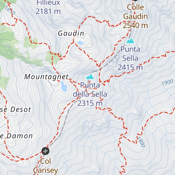 Map of Rifugio Delfo e Agostino Coda