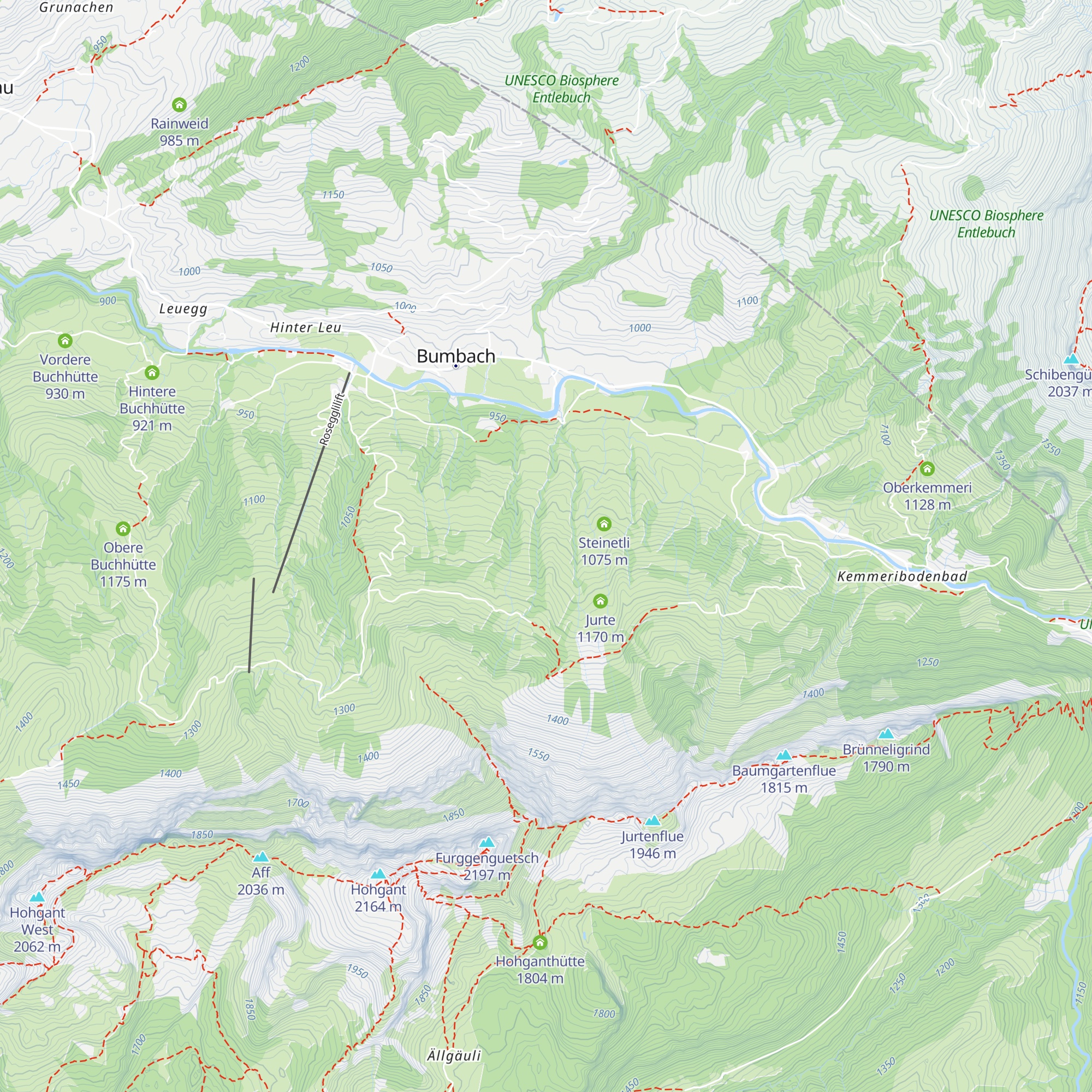 Obers Jurteneggli map
