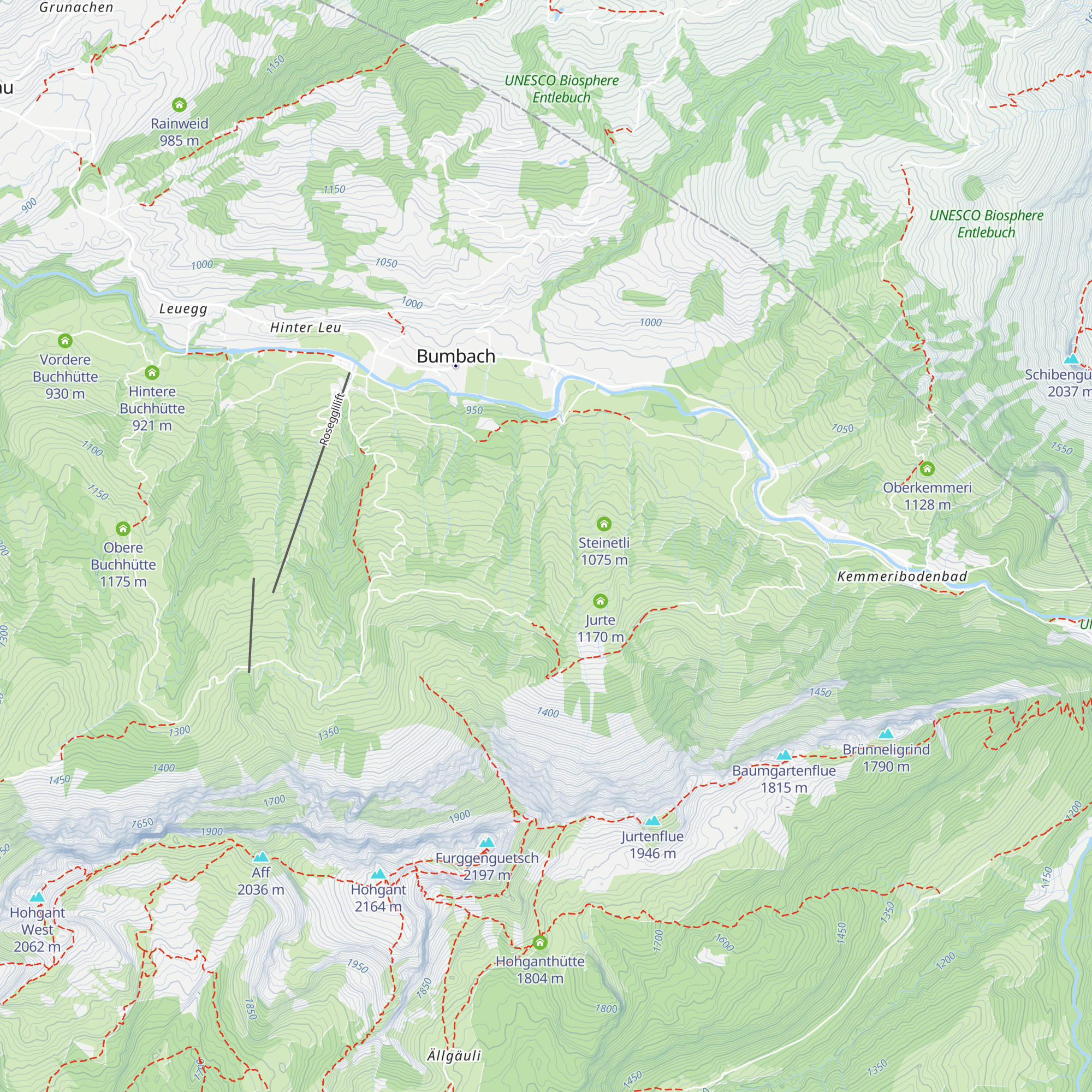 Obers Jurteneggli map