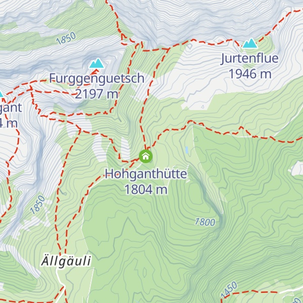 Map of SAC Hütte