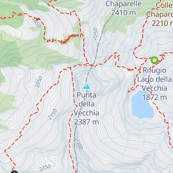 Map of Punta della Vecchia