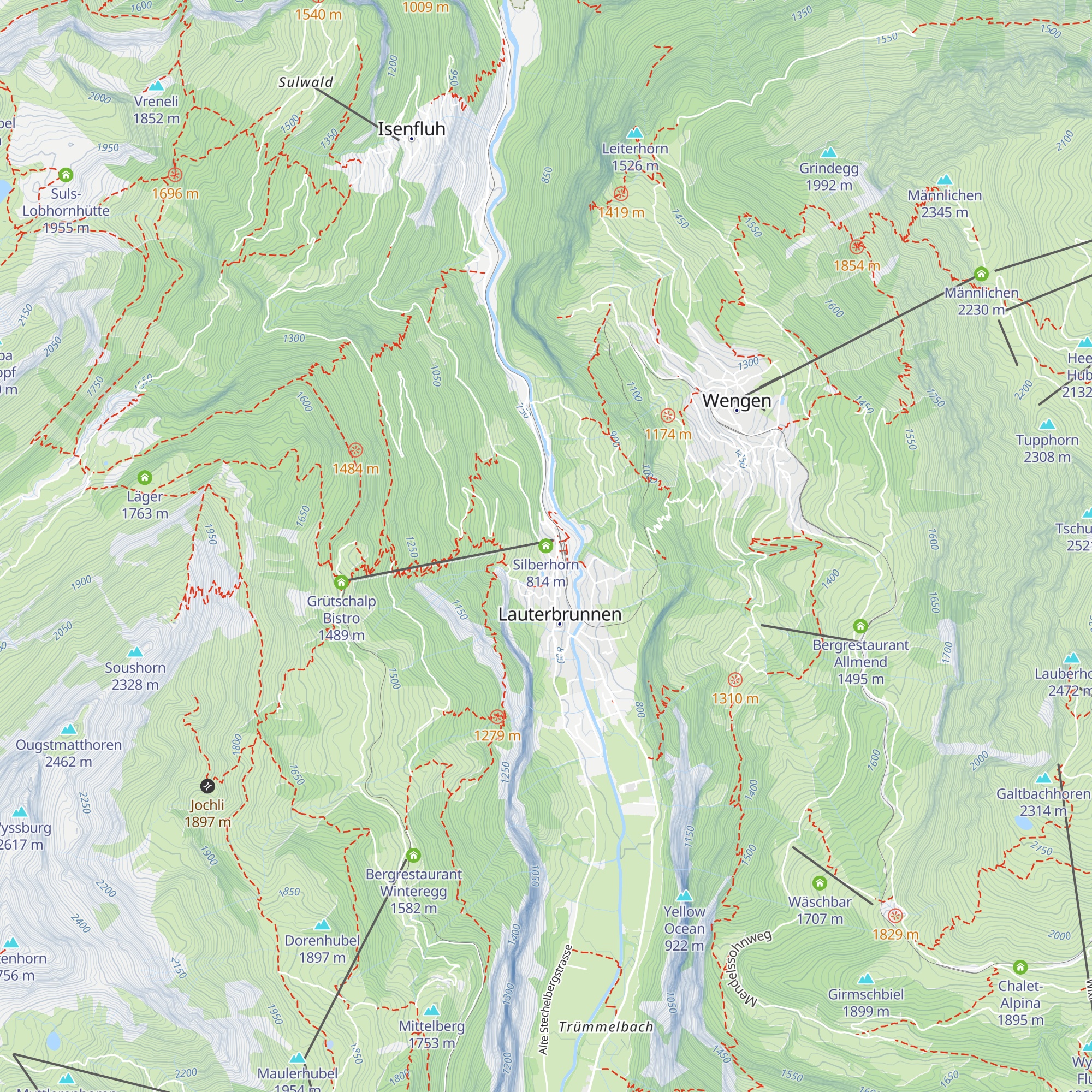 Silberhorn map