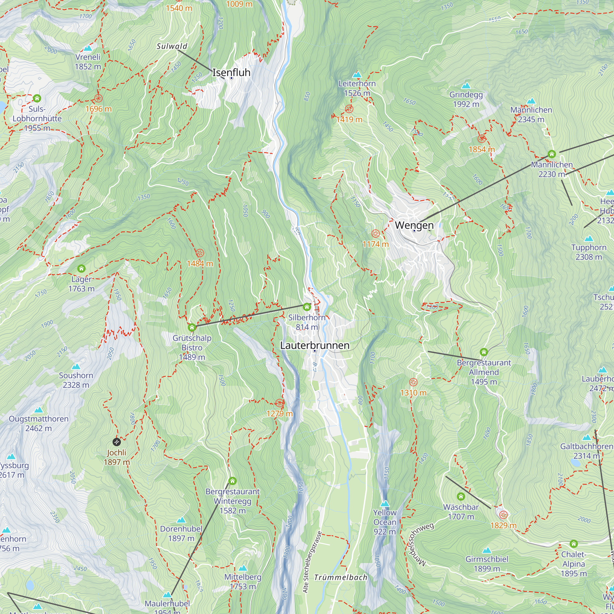 Silberhorn map