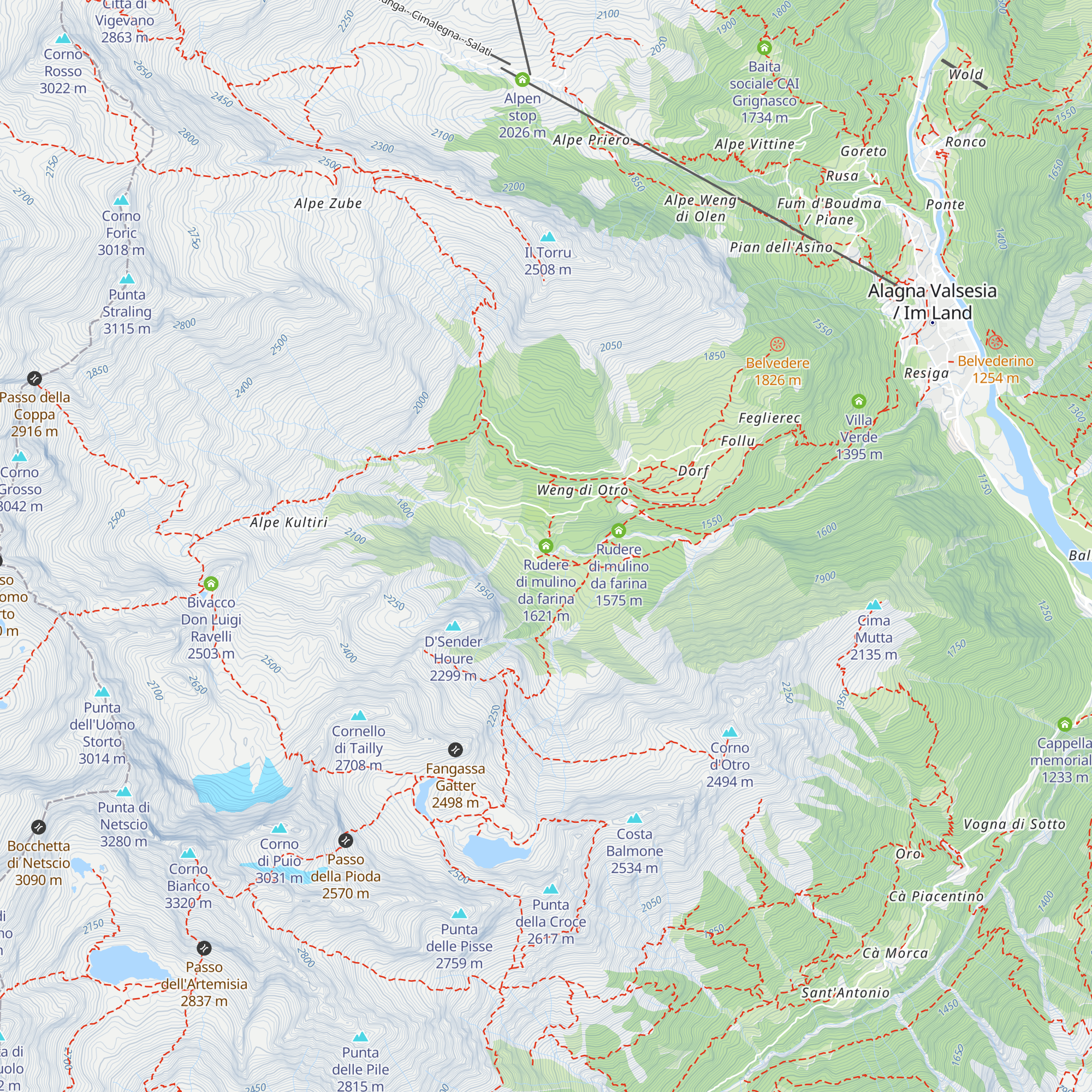 Rudere di mulino da farina map
