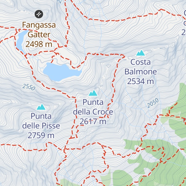 Map of Punta della Croce