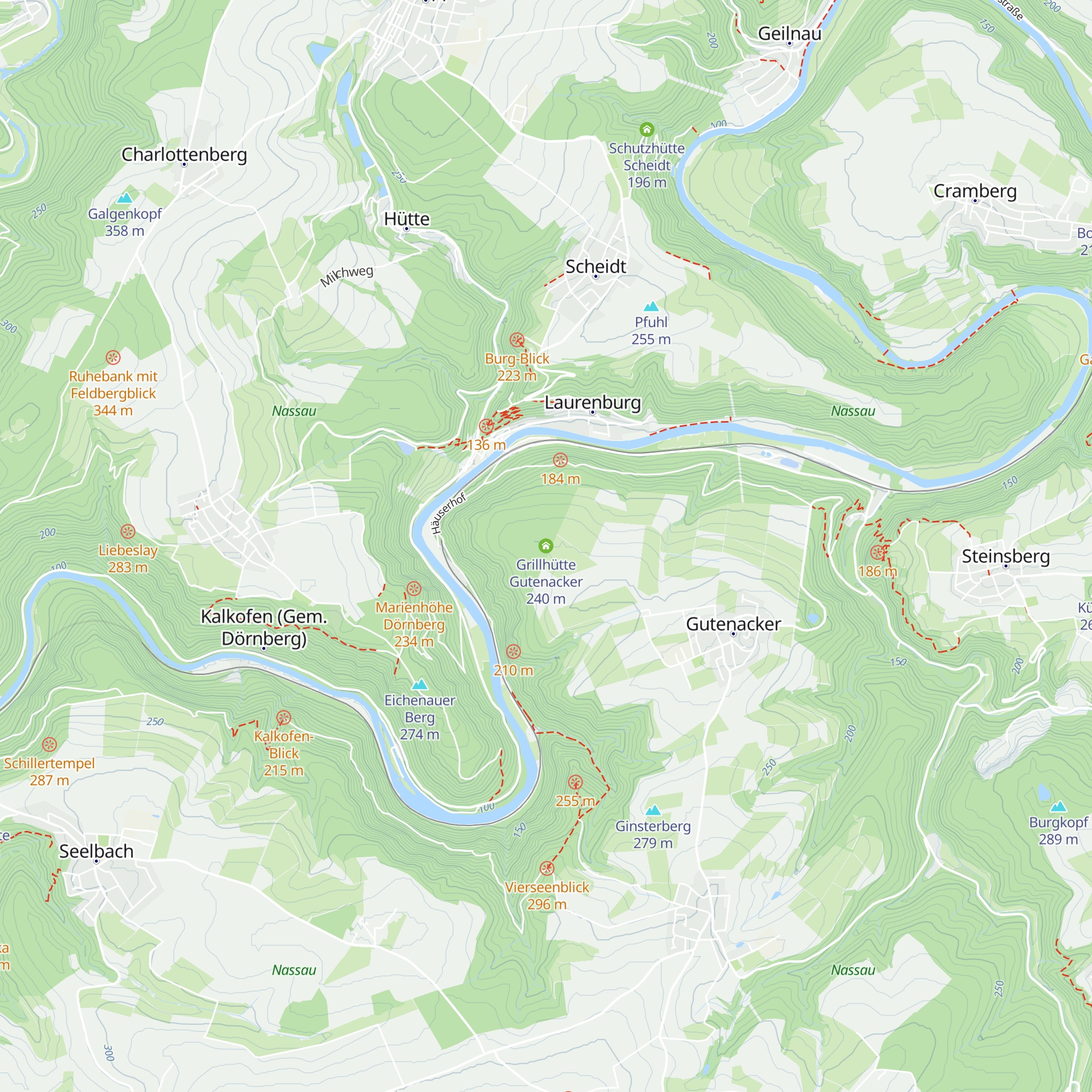 Grillhütte Gutenacker map