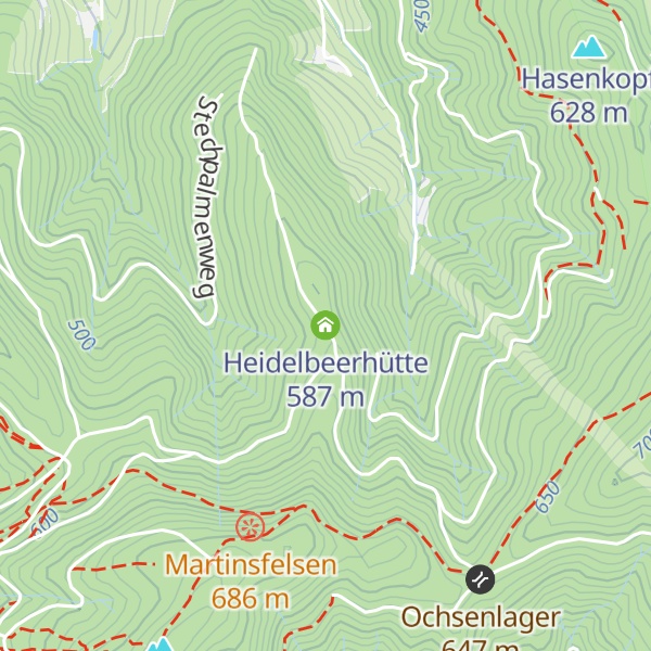 Map of Heidelbeerhütte