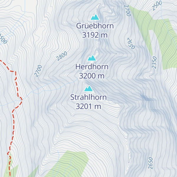 Map of Strahlhorn