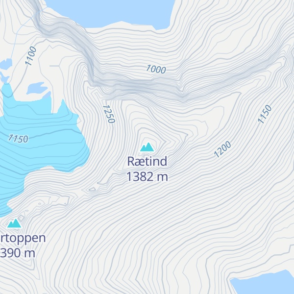 Map of Rætind