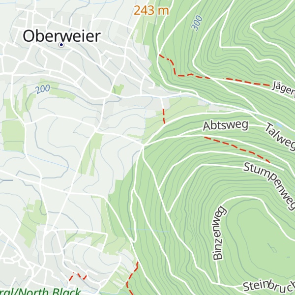 Map of Vollmereiche und -Hütte