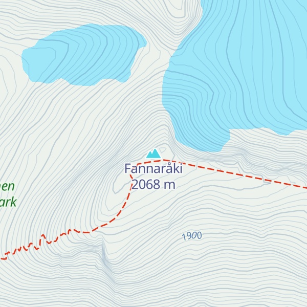 Map of Fannaråki