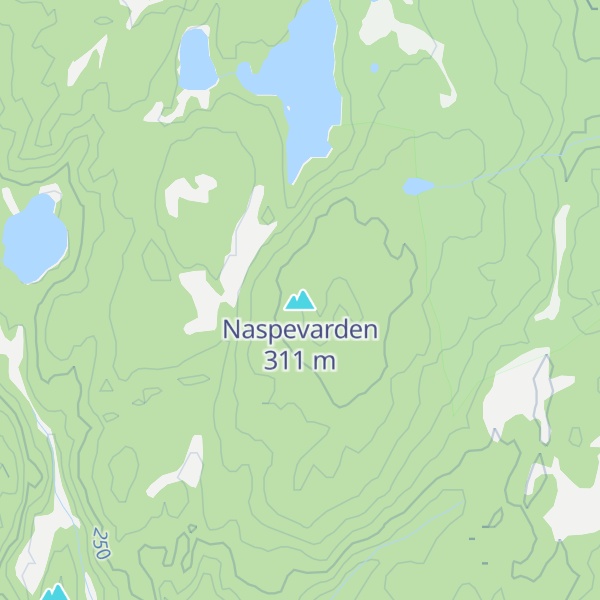 Map of Naspevarden