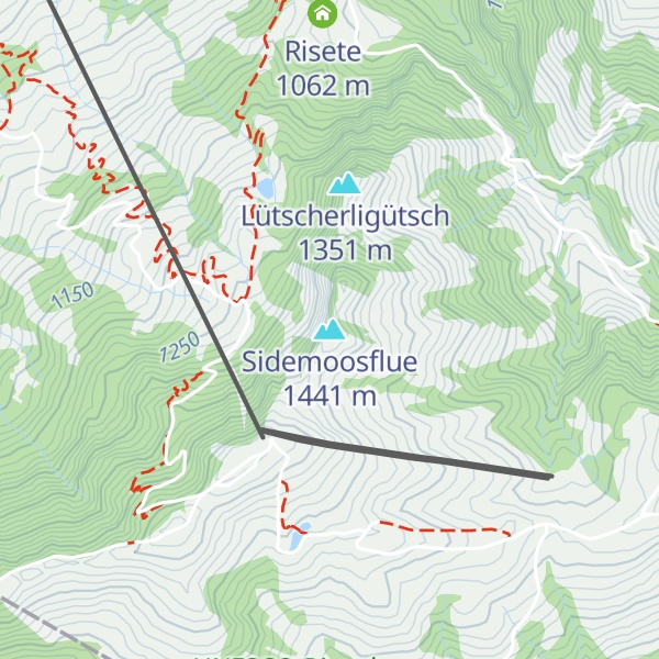 Map of Sidemoosflue
