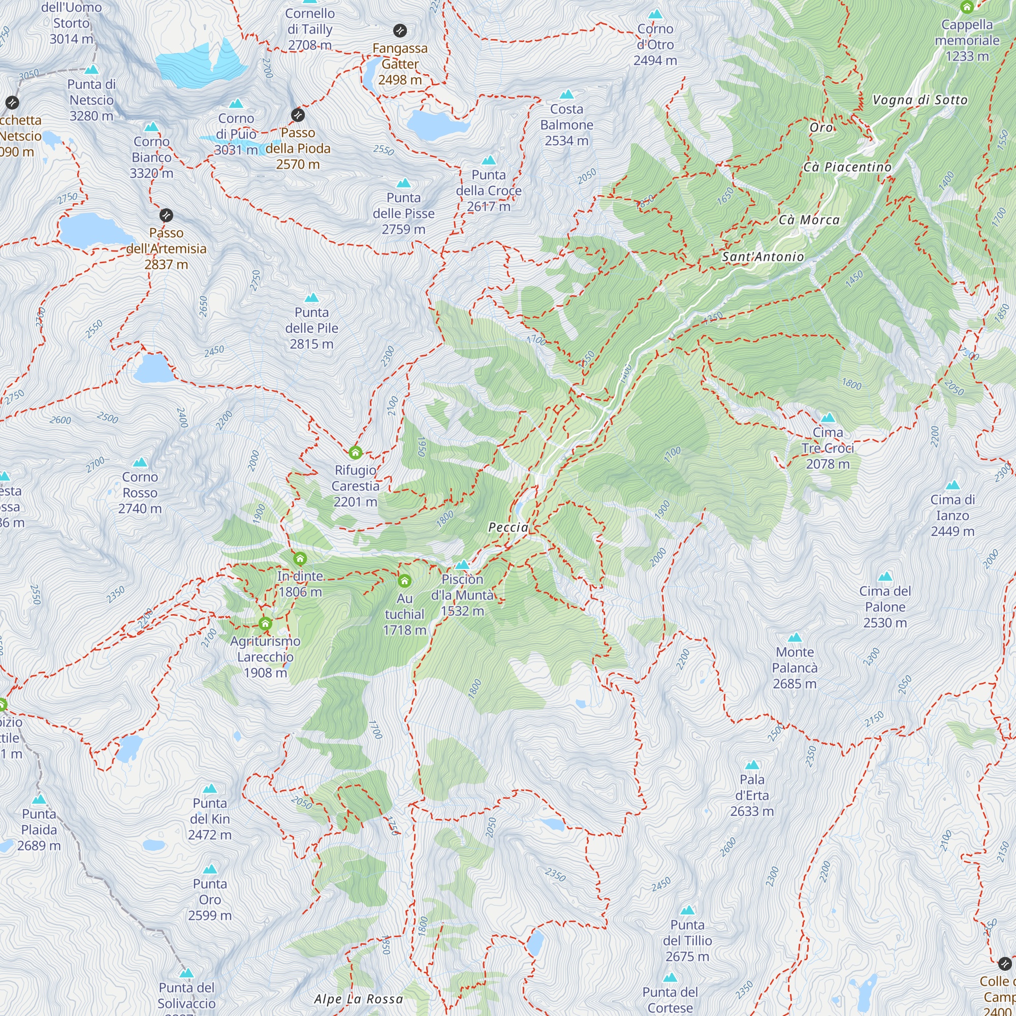 Casera map