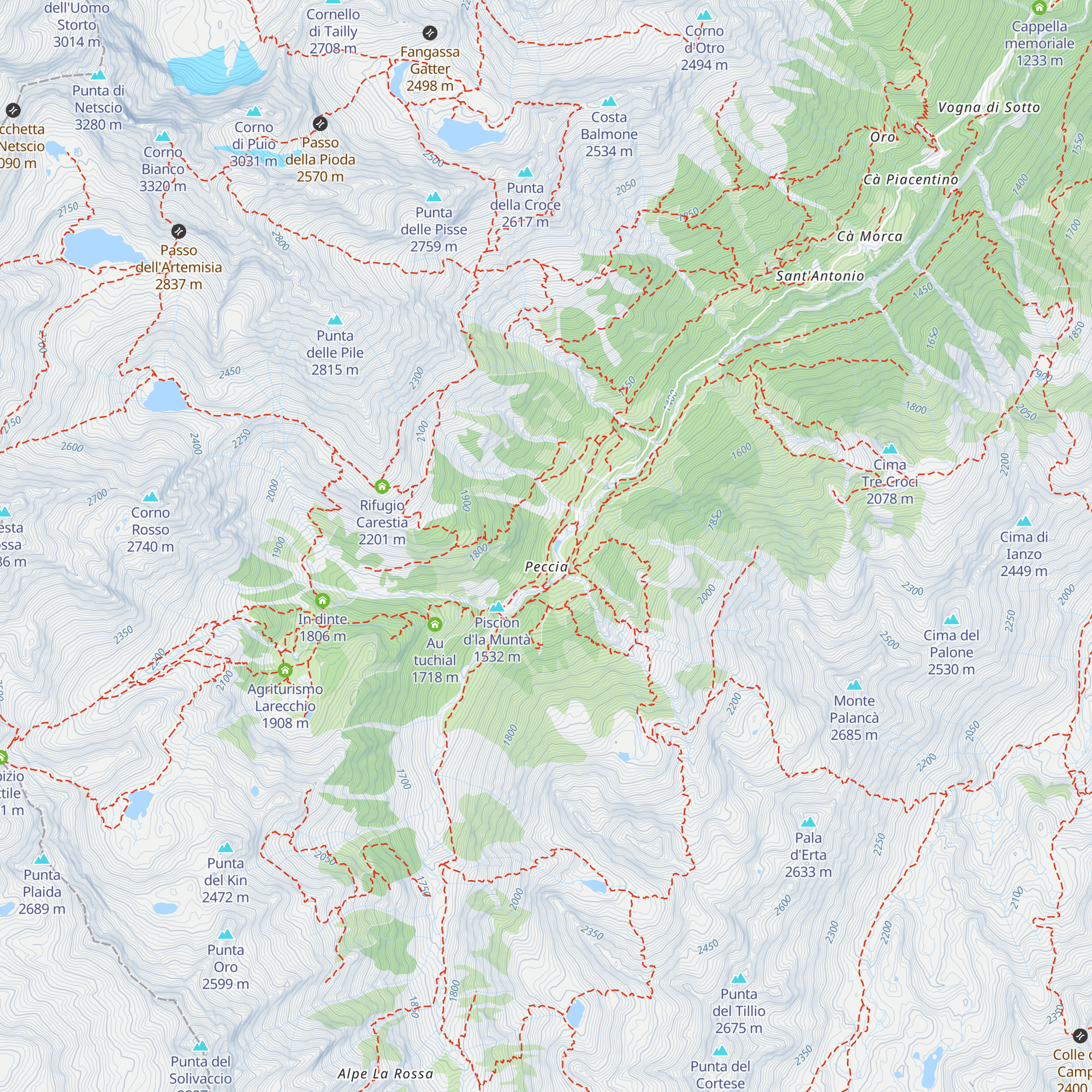 Casera map