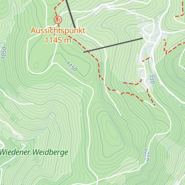 Map of Schutzhütte Auf der Schanz