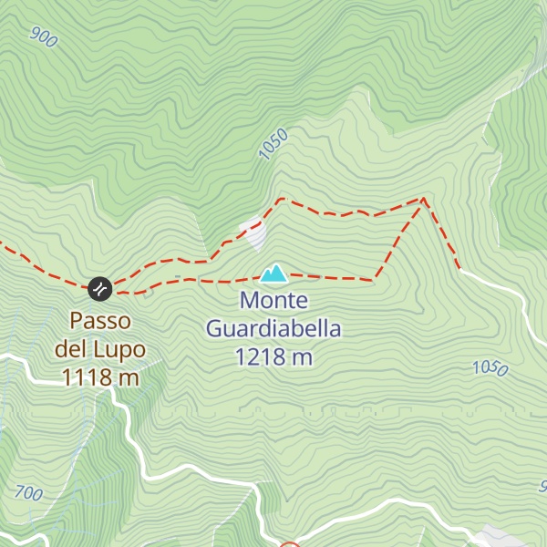 Map of Monte Guardiabella