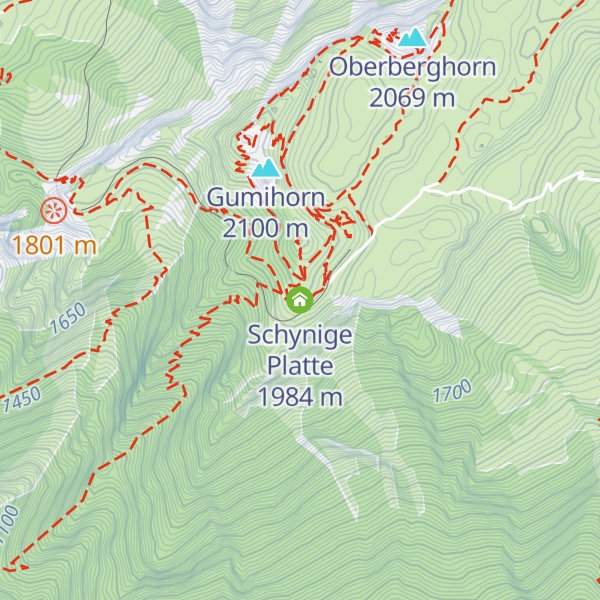 Map of Schynige Platte