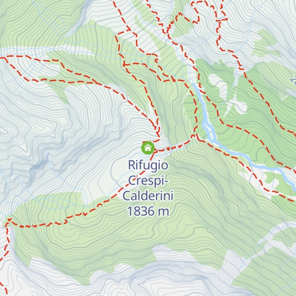 Map of Rifugio Crespi-Calderini