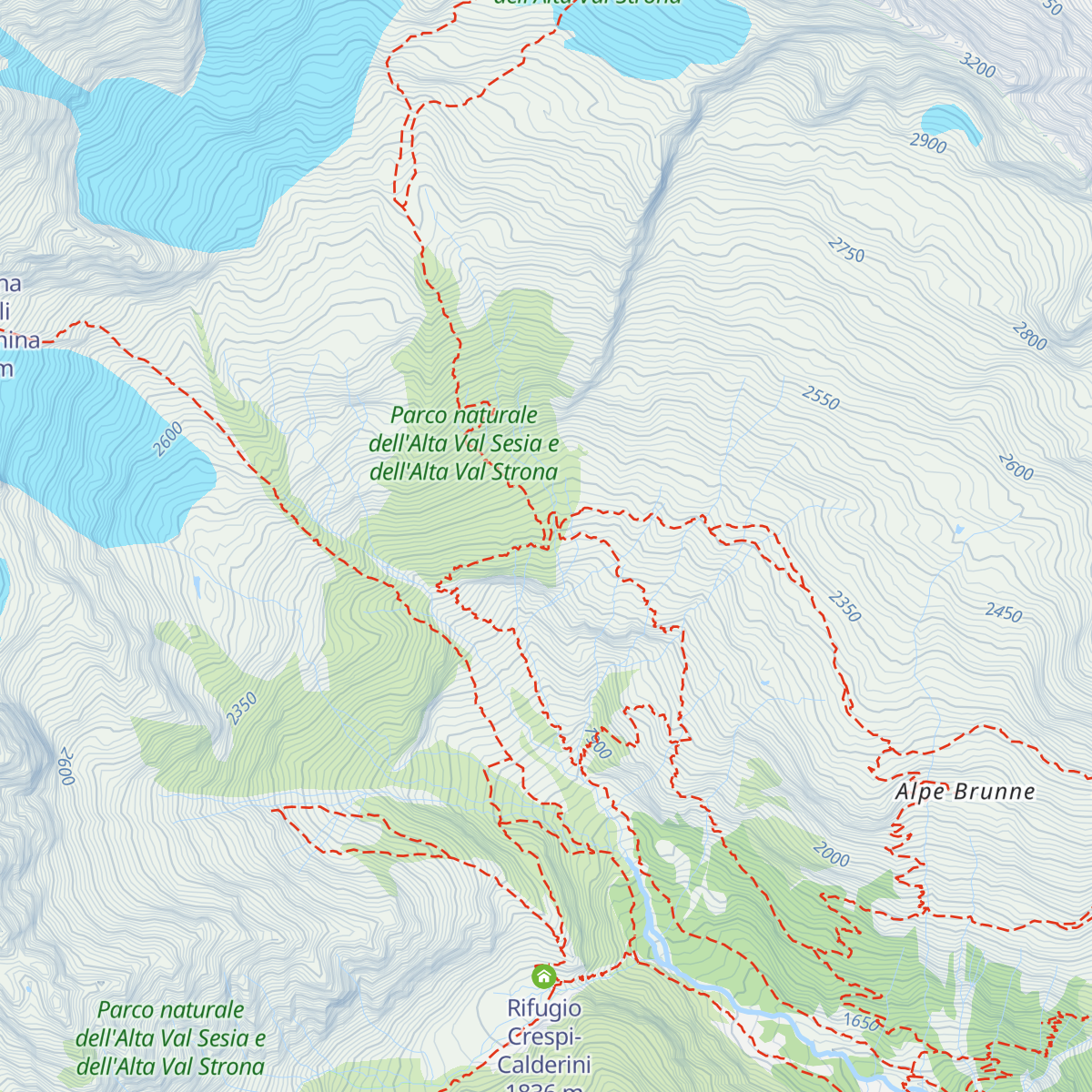 Rifugio Barba Ferrero map
