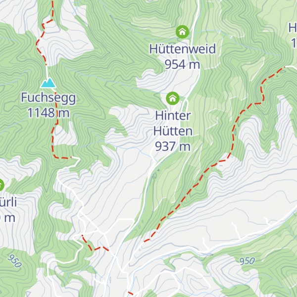Map of Vorder Hütten