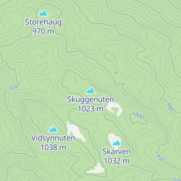 Map of Skuggenuten