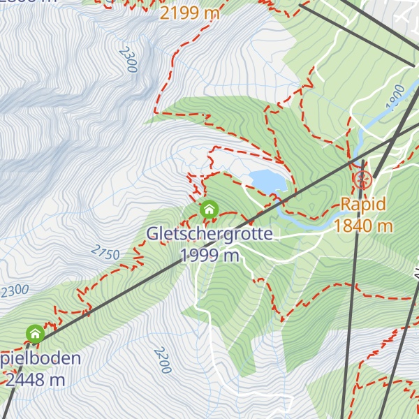 Map of Gletschergrotte