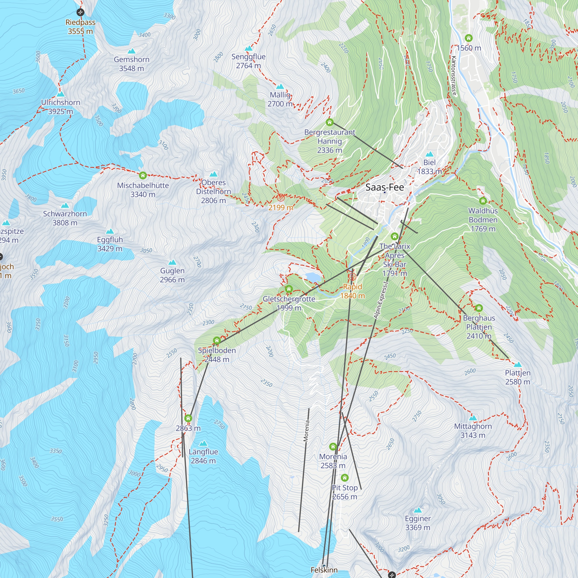 Gletschergrotte map