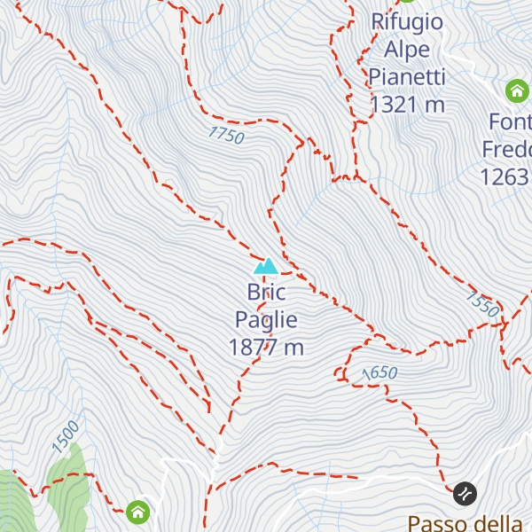Map of Bric Paglie