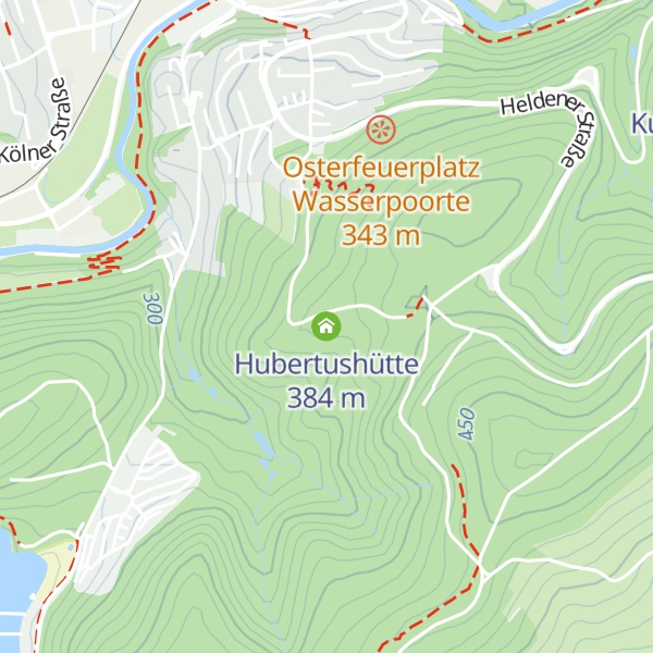 Map of Hubertushütte