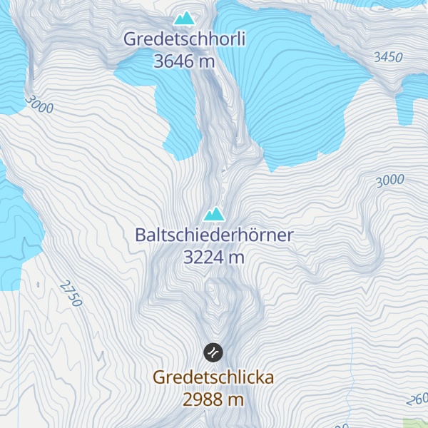 Map of Baltschiederhörner