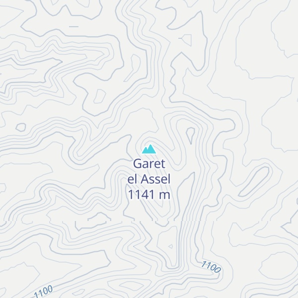 Map of Garet el Assel