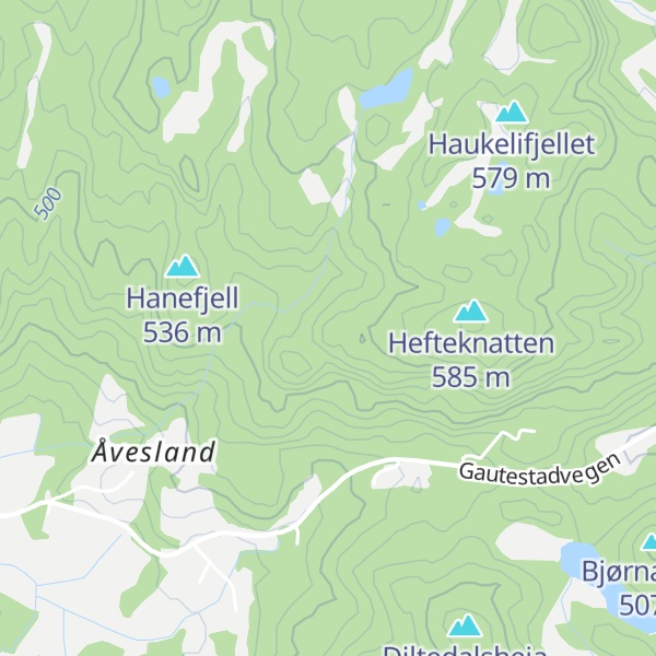 Map of Urdalsfjell