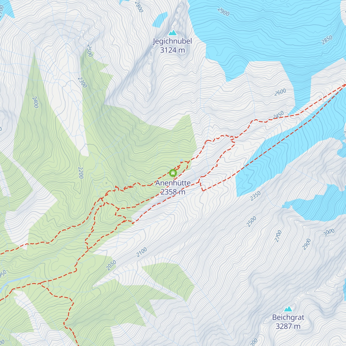 Anenhütte map