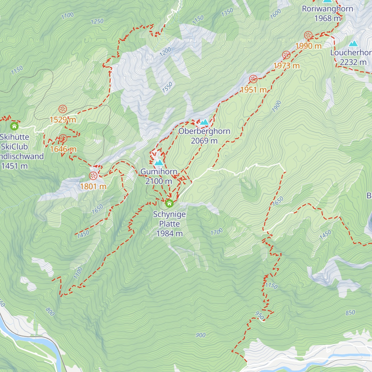 Schynige Platte map