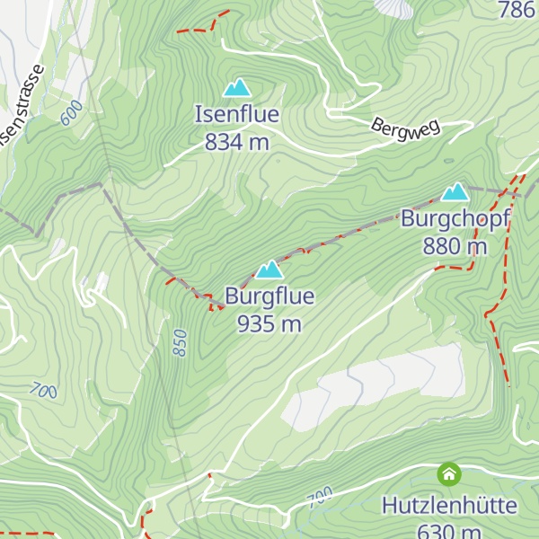 Map of Burgflue