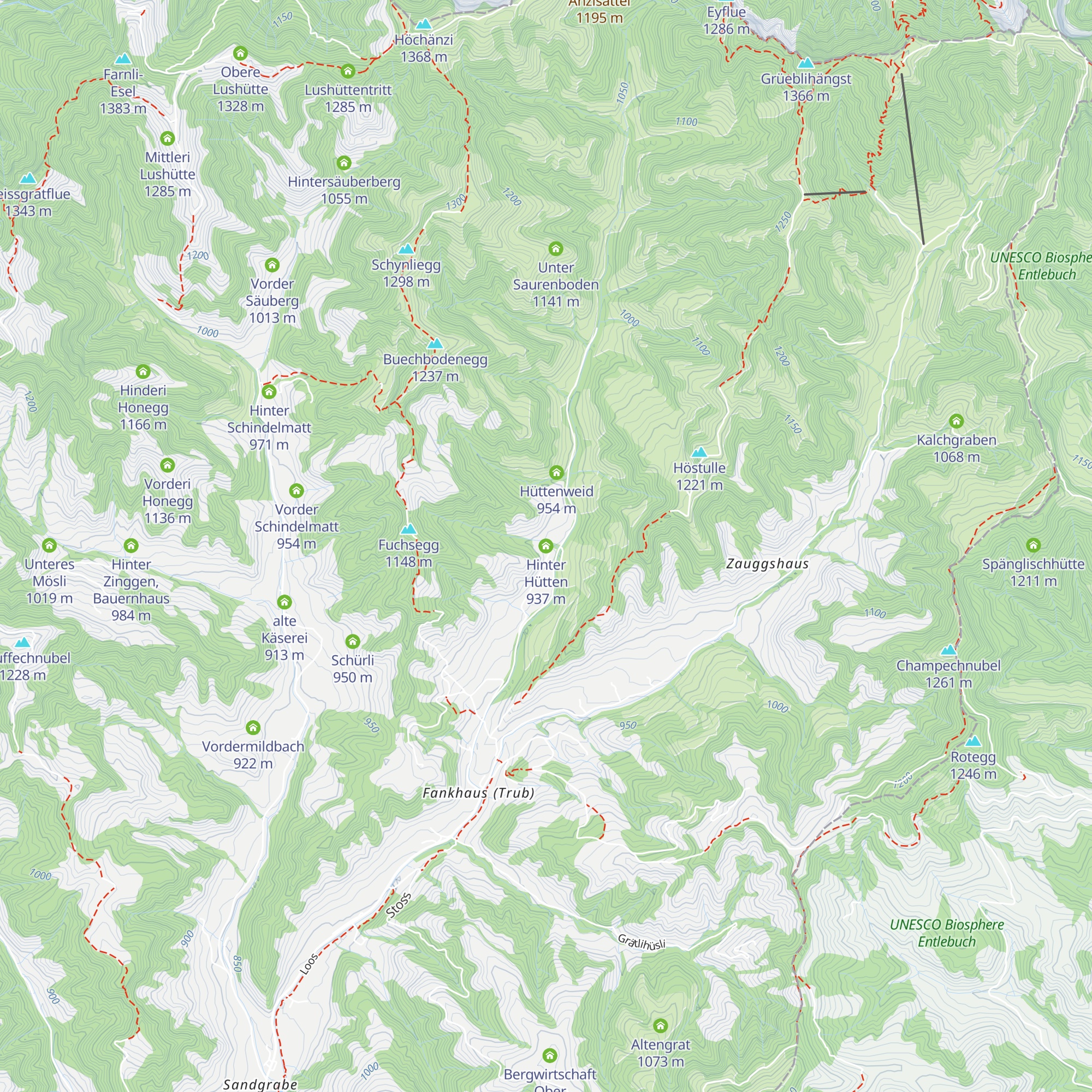 Hinter Hütten map