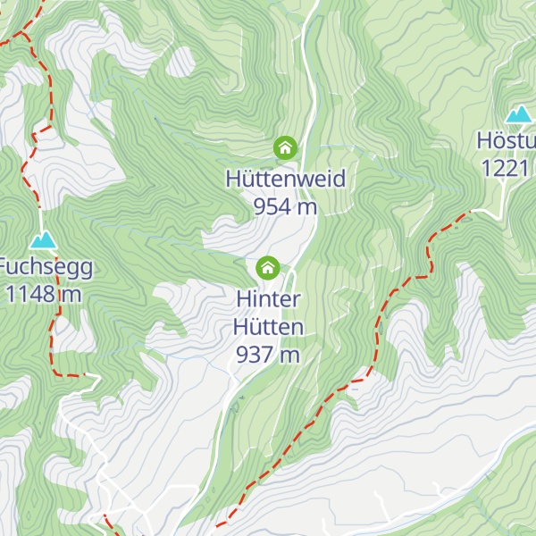Map of Hinter Hütten