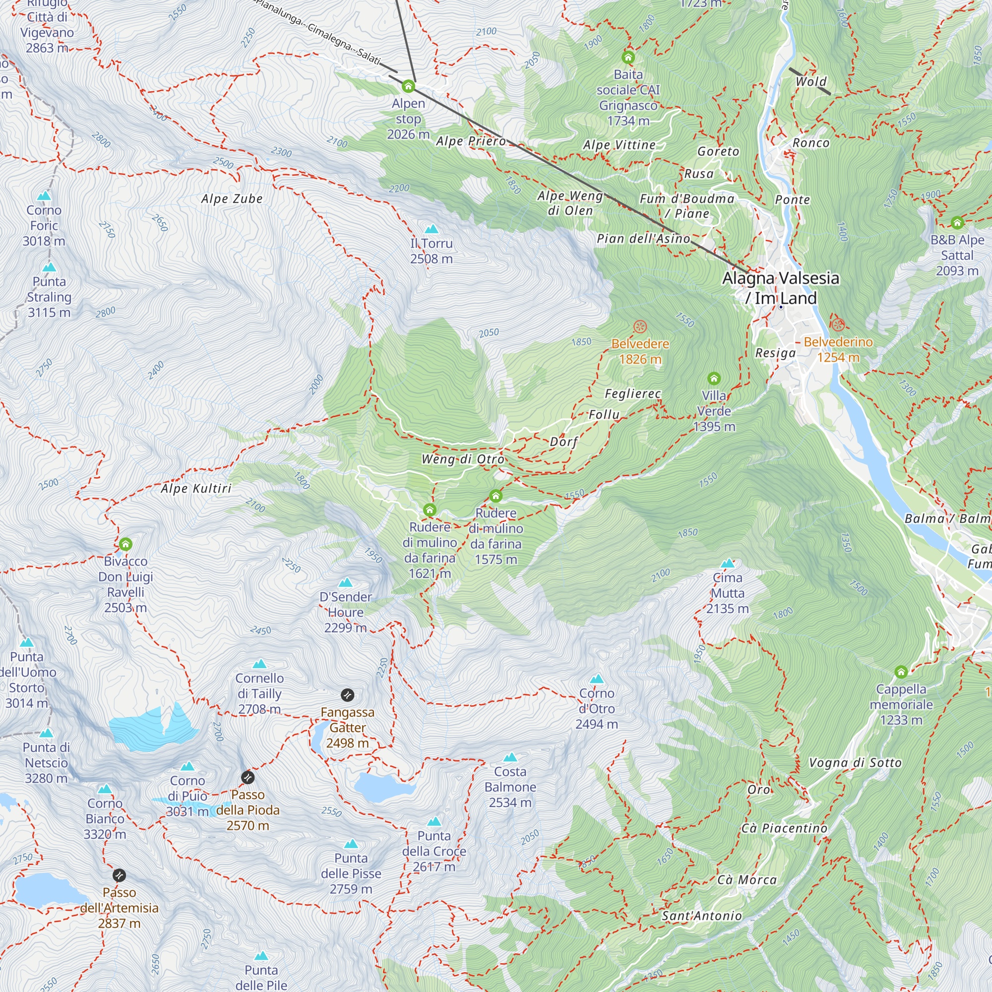 Rudere di mulino da farina map