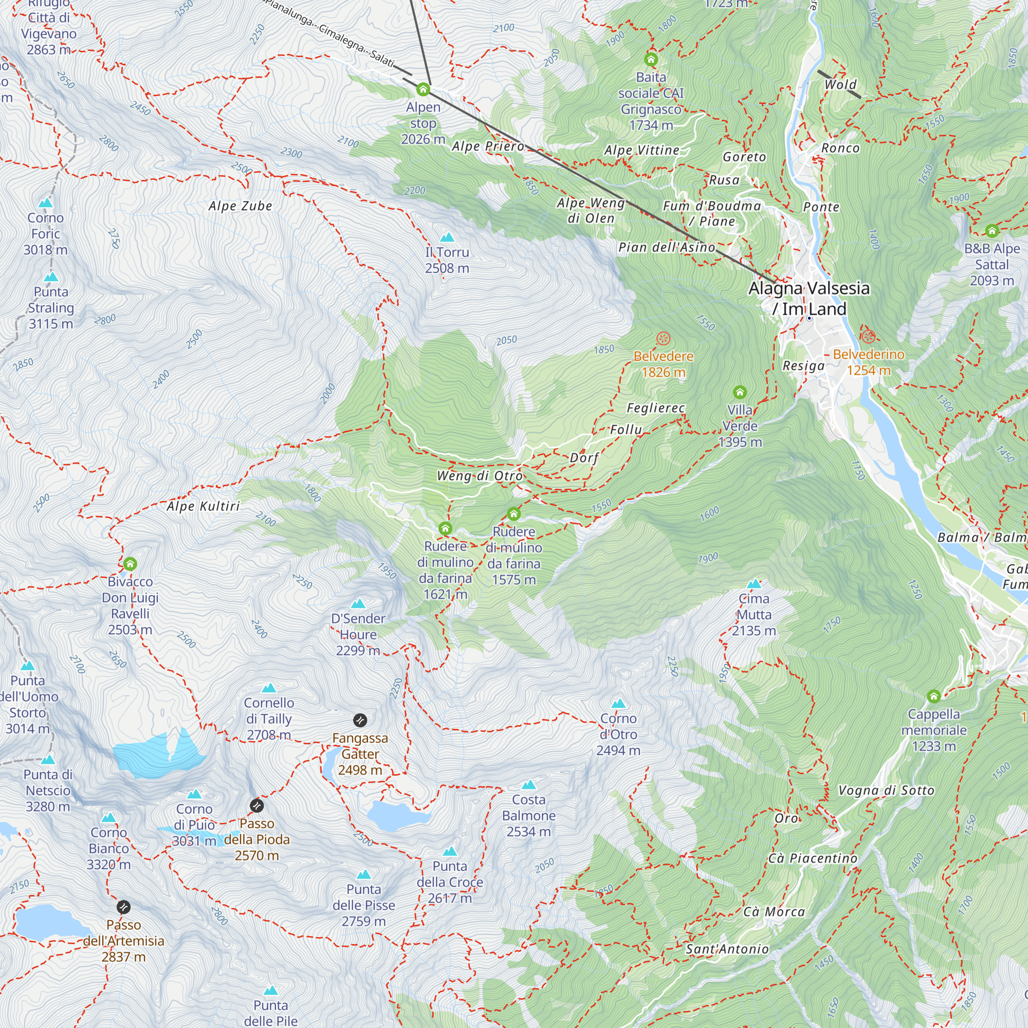 Rudere di mulino da farina map