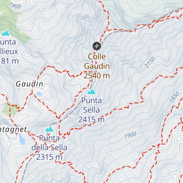 Map of Punta Sella