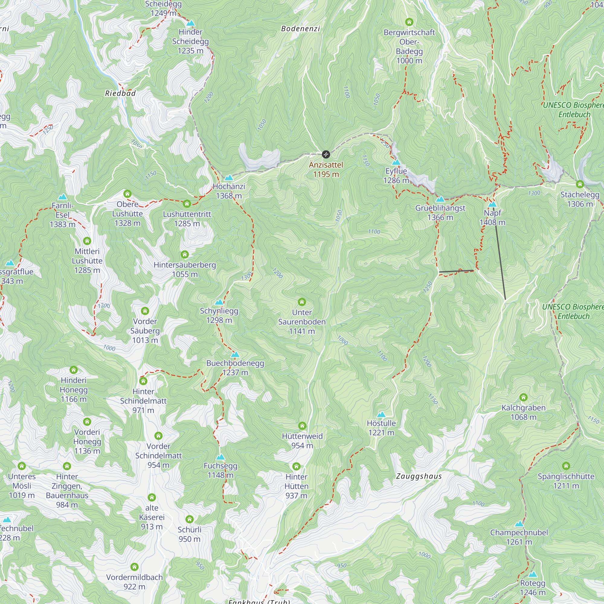 Unter Saurenboden map
