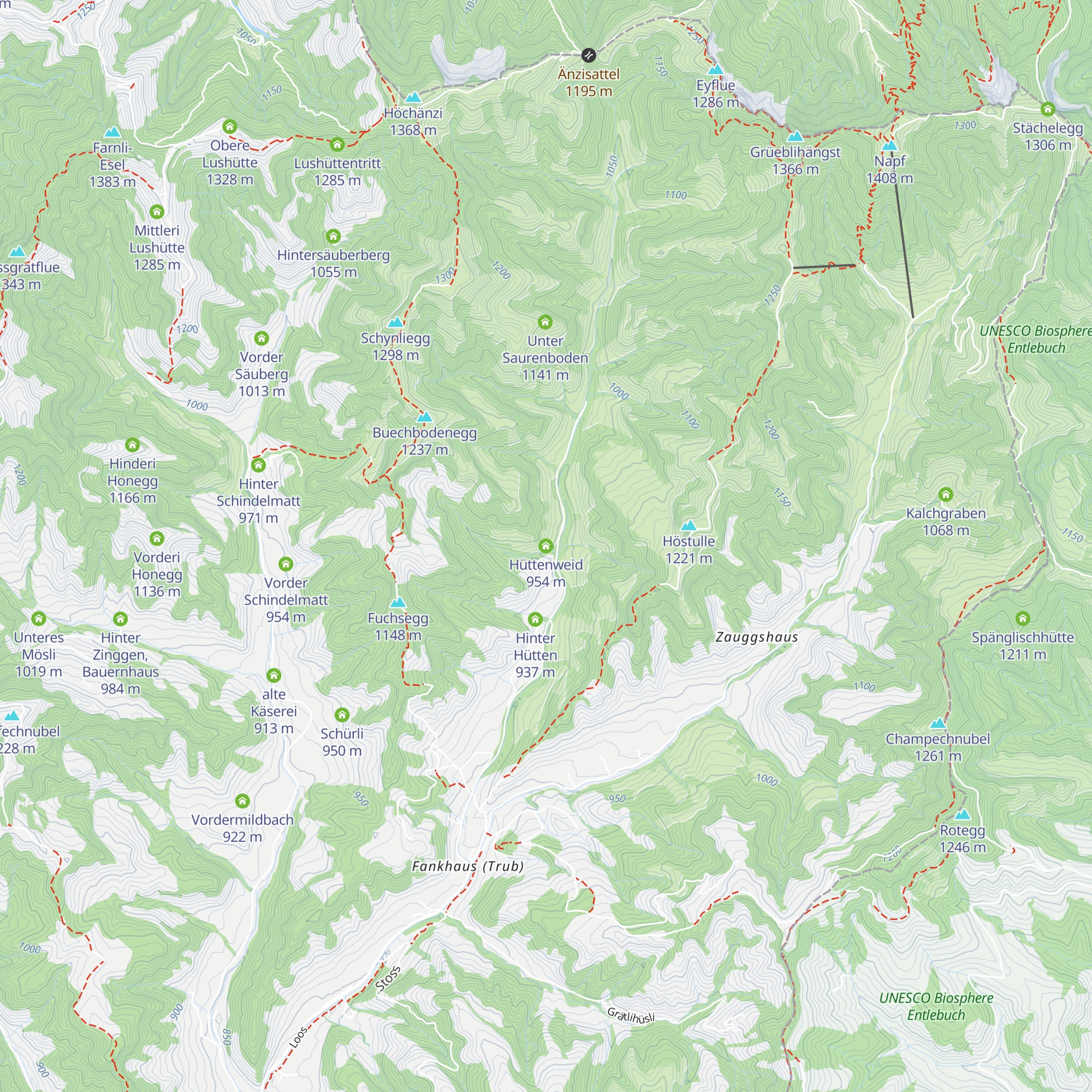 Hüttenweid map
