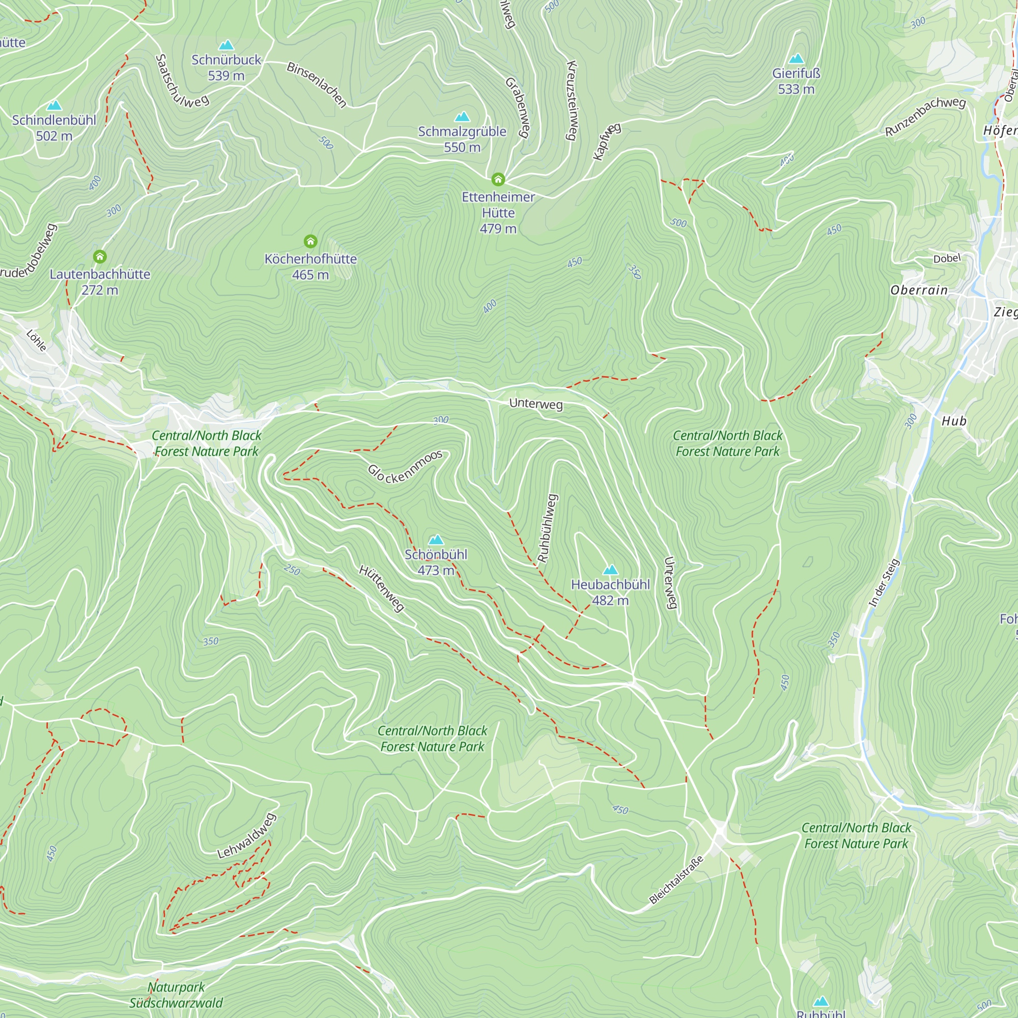 Alte Grafenhausener Hütte map