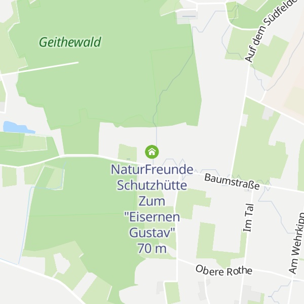 Map of NaturFreunde Schutzhütte Zum "Eisernen Gustav"