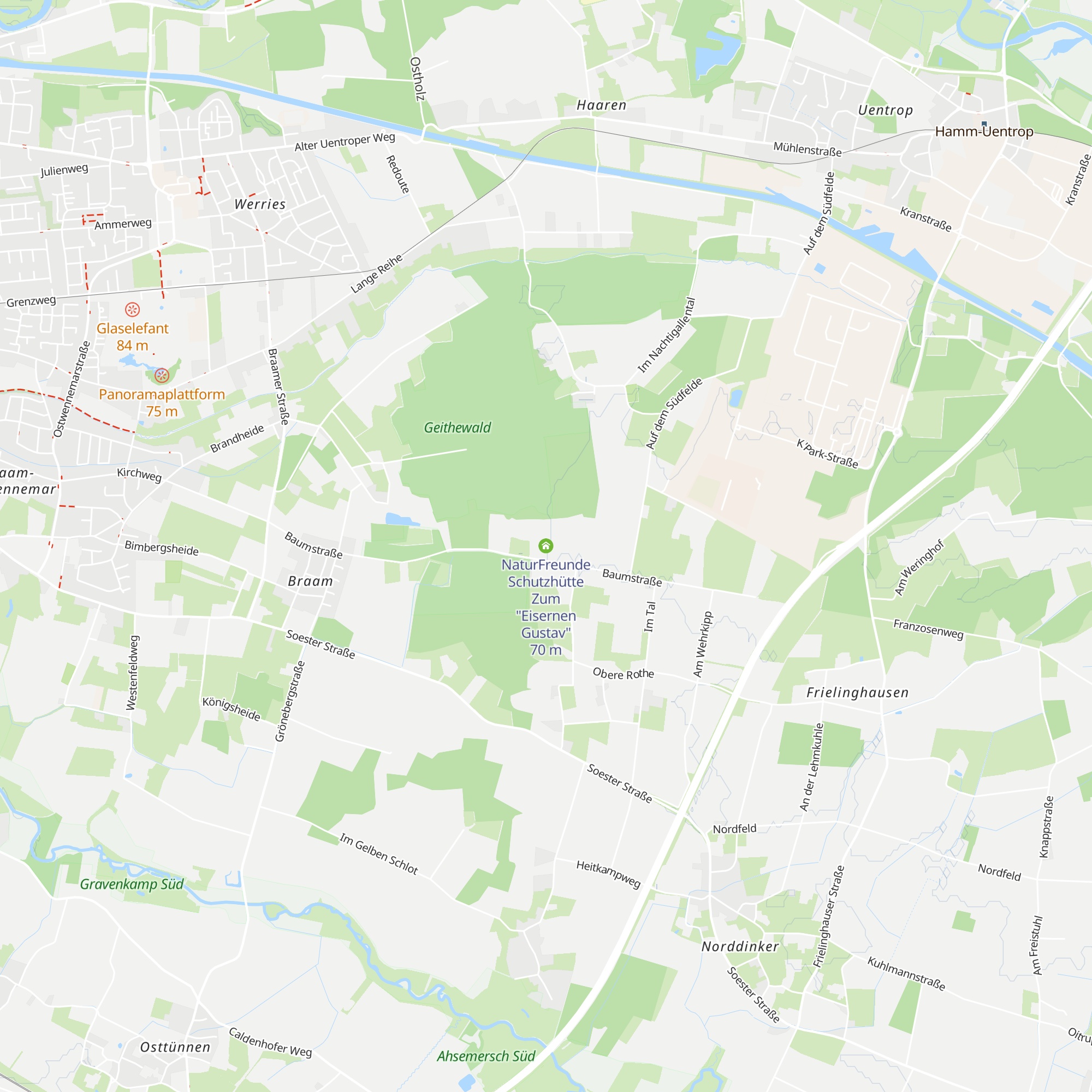 NaturFreunde Schutzhütte Zum "Eisernen Gustav" map