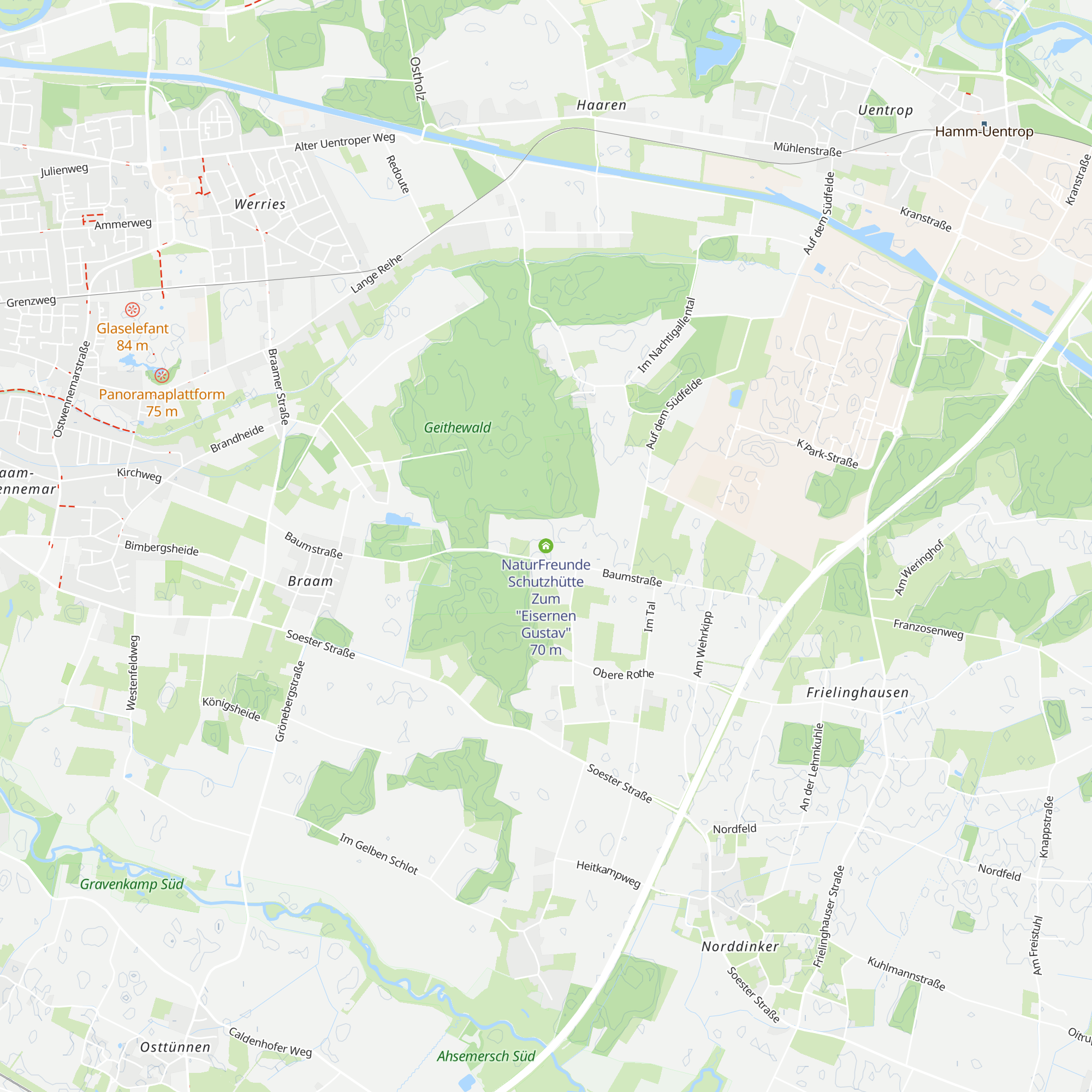 NaturFreunde Schutzhütte Zum "Eisernen Gustav" map
