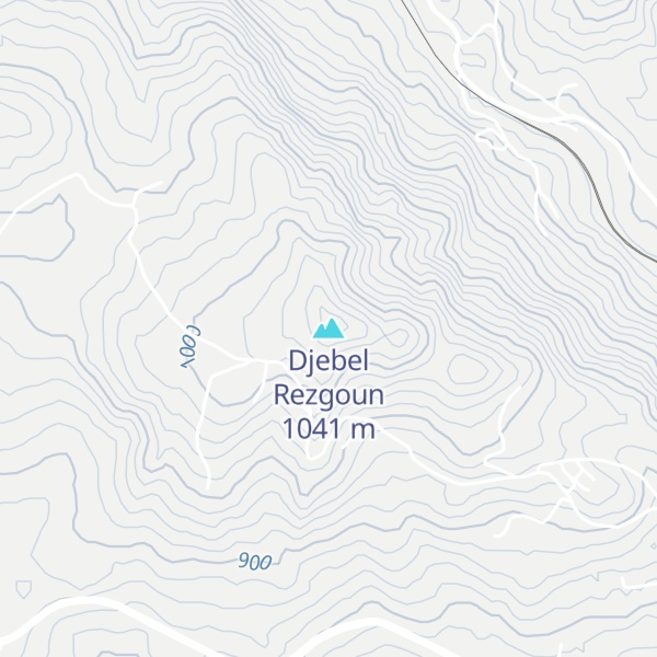 Map of Djebel Rezgoun
