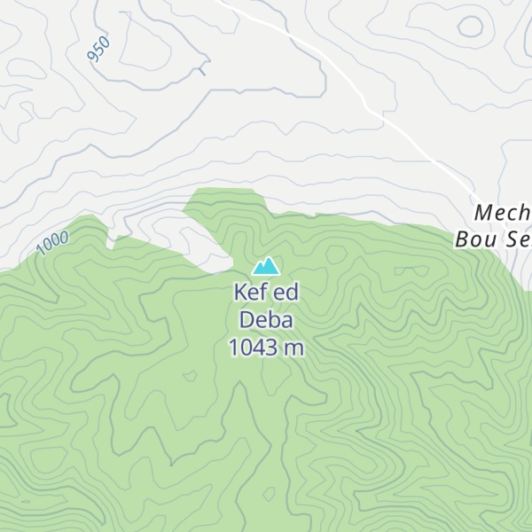 Map of Kef ed Deba
